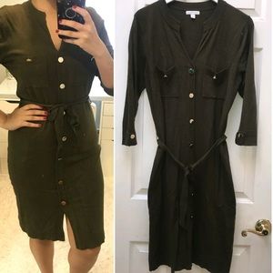 LAST CHANCE: New York & Company Olive Sweater Dress